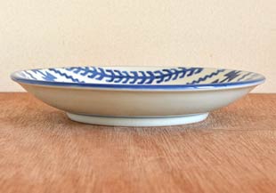 砥部焼　梅山窯　飾り皿　大皿　染付 砥部焼 梅山窯 飾り皿 大皿 染付