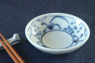 梅山窯　太陽柄の小皿