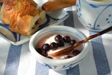 梅山窯 外からくさの玉ぶち鉢(3寸)