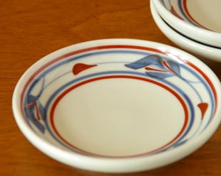 梅山窯　みつ葉の取皿