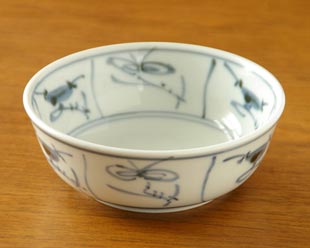 梅山窯　なずなの多用鉢(4寸)