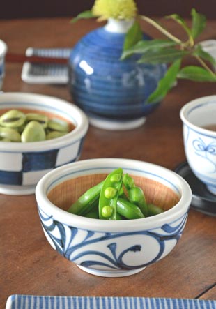 砥部焼の和食器 梅山窯のすり鉢 【砥部工房 からくさ】