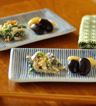 布志名焼角皿５点 和食器 布志名焼 袖師窯 大角皿 18cm スリップ 白 | うつわの店