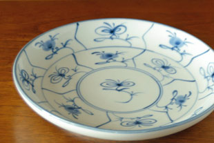 梅山窯　なずなの大皿