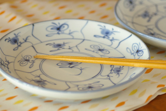 和食器・砥部焼　なずなの大皿