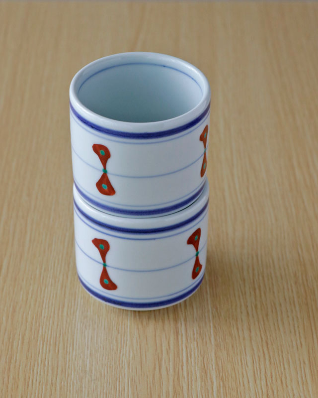 砥部焼の和食器 梅山窯の湯呑 【砥部工房 からくさ】