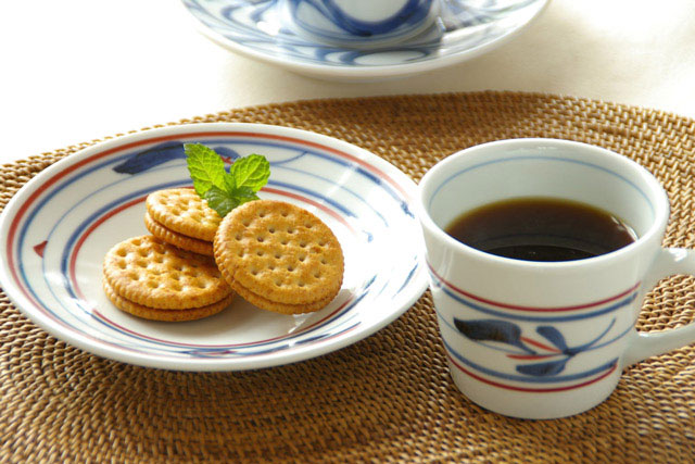 梅山窯のコーヒーカップ　コーヒー