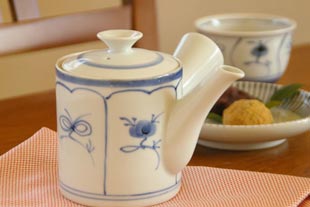 梅山窯 なずなの切立急須