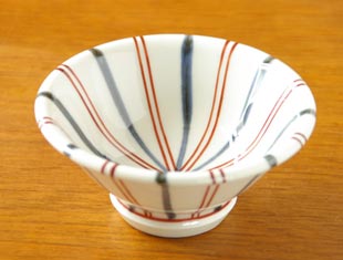 砥部焼・梅山窯　あさがお小鉢