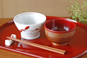 砥部焼の和食器 梅山窯の茶碗【砥部工房 からくさ】