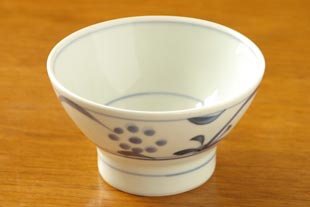 砥部焼・梅山窯　太陽の茶碗（小）