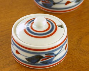 梅山窯　みつ葉の薬味入れ