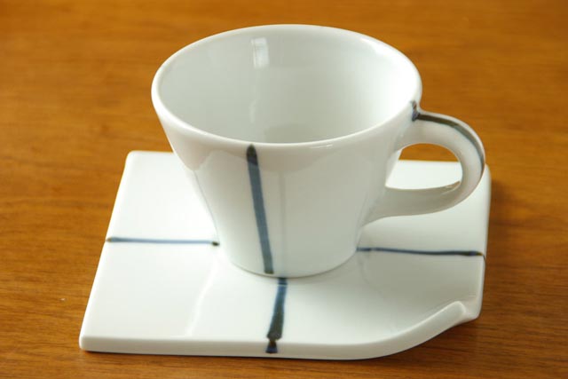 砥部焼　永立寺窯のコーヒーカップ