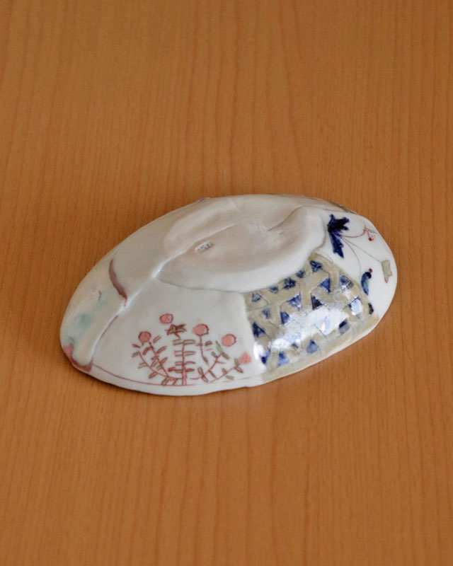 【新品未使用】砥部焼　生石窯　西山千代子　貼り合わせ大皿 新品未使用】砥部焼 生石窯 西山千代子 貼り合わせ③ - メルカリ