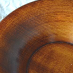 香川漆器 あさがお茶托の木目