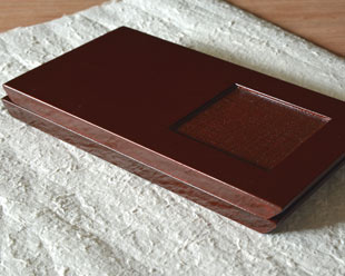 香川漆器　つむぎ後藤の銘々盆を重ねて