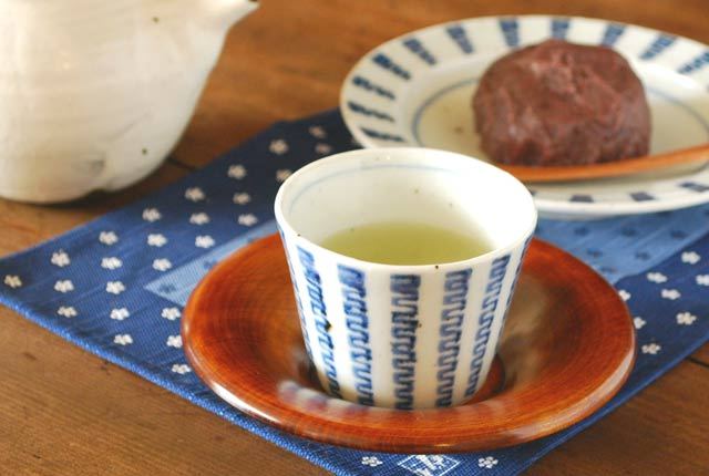 和食器・砥部焼　よろけ縞のそばちょこ(小)
