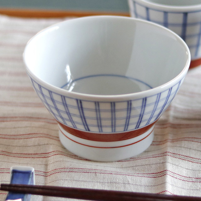 和食器・砥部焼　梅山窯の茶碗(大)