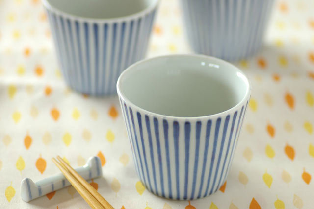 和食器・砥部焼 とくさ文のそばちょこ