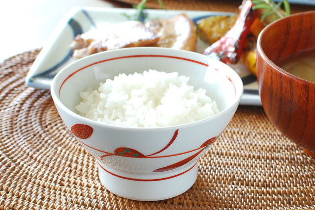 和食器・砥部焼 赤笹の茶碗(小)