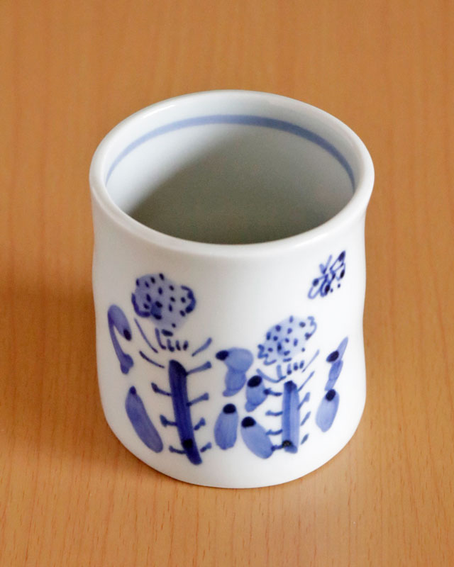 砥部焼の和食器 森陶房の湯呑 【砥部工房 からくさ】