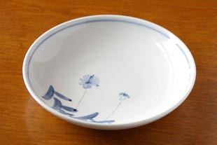 砥部焼・森陶房　たんぽぽの大皿