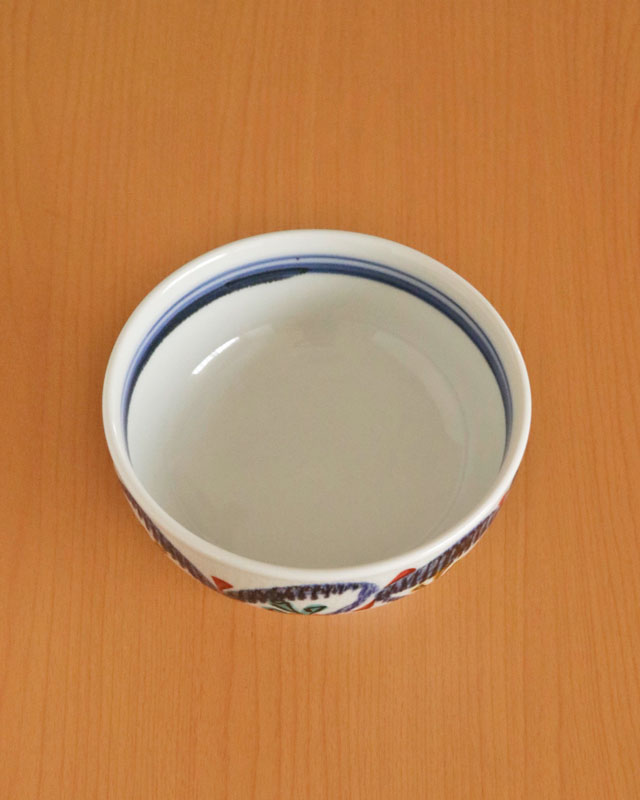 砥部焼　西岡工房　中鉢 砥部焼 西岡工房 中鉢（花朱絵）【和食器通販e-tobeyaki.com】