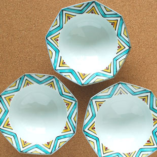 砥部焼　西岡工房　中鉢 砥部焼 西岡工房 中鉢（花朱絵）【和食器通販e-tobeyaki.com】