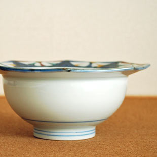 砥部焼　西岡工房　中鉢 砥部焼 西岡工房 中鉢（花朱絵）【和食器通販e-tobeyaki.com】