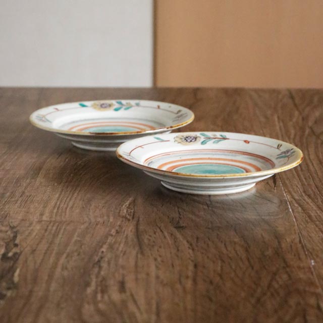 越前自然釉扇花入幅22.5cm