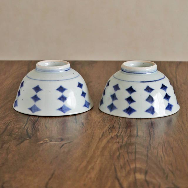 砥部焼の和食器 中田窯の茶碗 【砥部工房 からくさ】