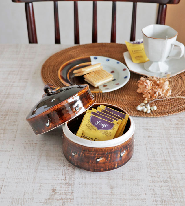 ティーバッグを入れて開けた様子