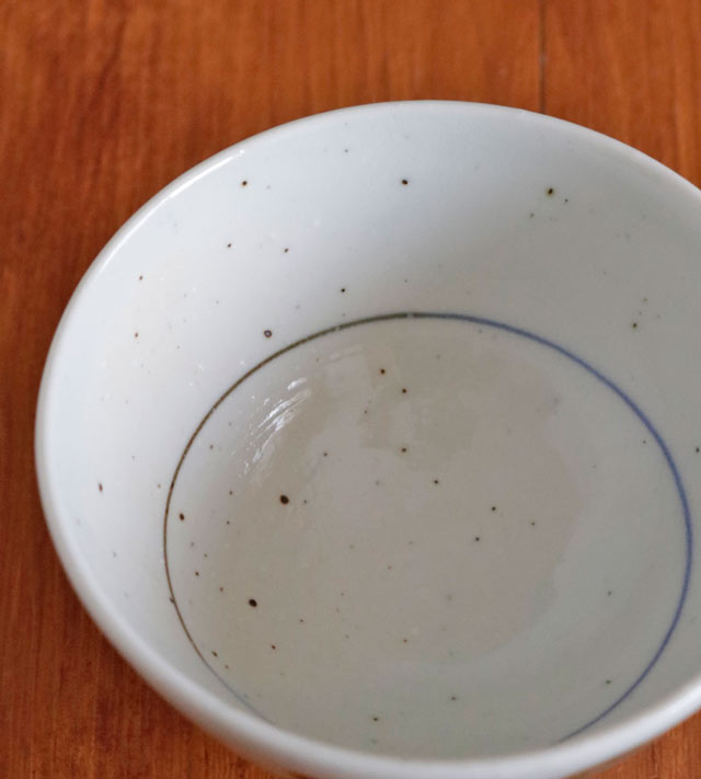 茶碗の内側 釉薬の質感と景色