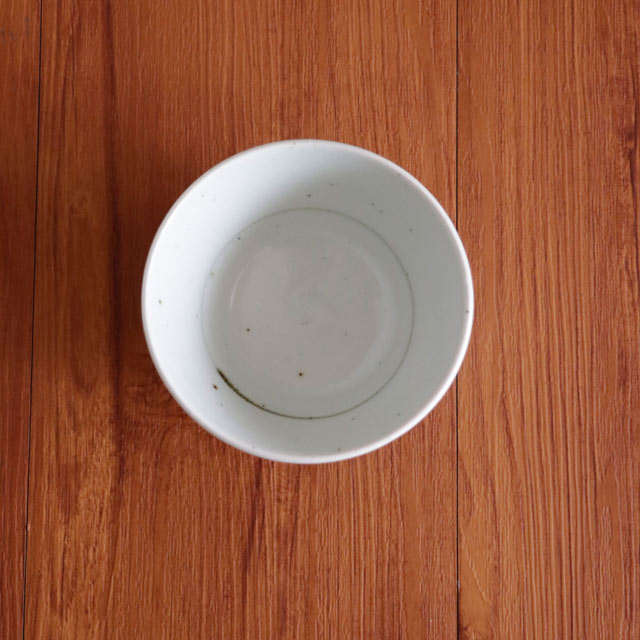 真上から見た椿文くらわんか茶碗