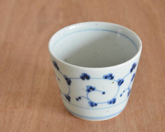 中田窯 からくさ模様のそばちょこ