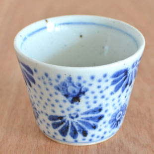 砥部焼・中田窯 古布文のそばちょこ(小)