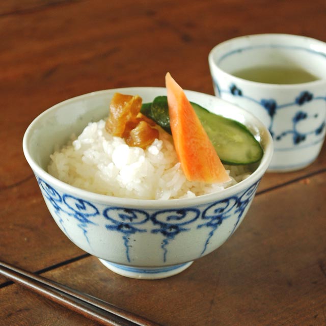砥部焼 ようらくの茶碗