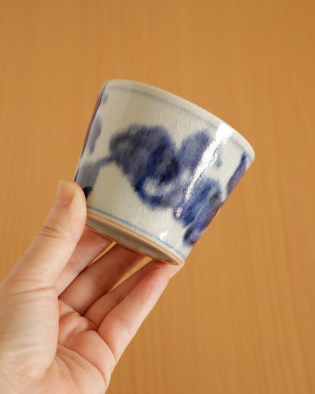 砥部焼の和食器 皐月窯の蕎麦猪口 【砥部工房 からくさ】