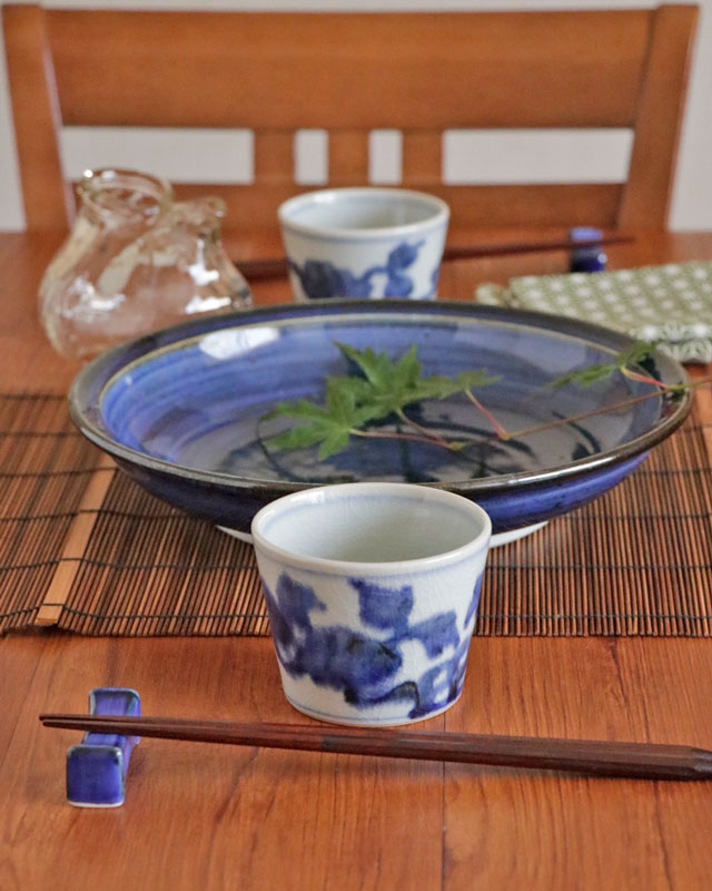 砥部焼の和食器 皐月窯の蕎麦猪口 【砥部工房 からくさ】