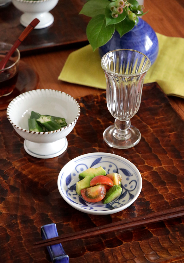 砥部焼　遊窯　小皿６枚 砥部焼の和食器 千山窯の小皿 【砥部工房 からくさ】