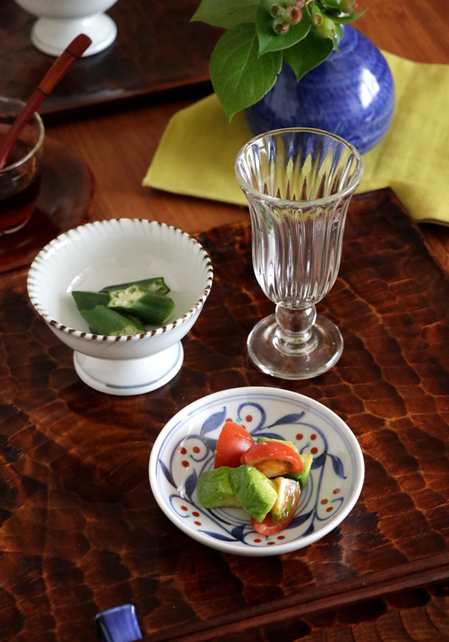 砥部焼　遊窯　小皿６枚 砥部焼の和食器 千山窯の小皿 【砥部工房 からくさ】