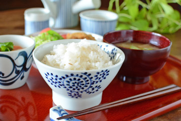 砥部焼の和食器 千山窯の茶碗 【砥部工房 からくさ】