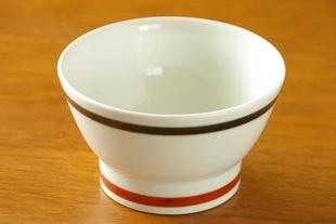 24-1268 古砥部焼煎茶碗と唐木一文字盆 煎茶道具 煎茶盆 一文字盆 塗り盆 角盆 鉄刀木 タガヤサン