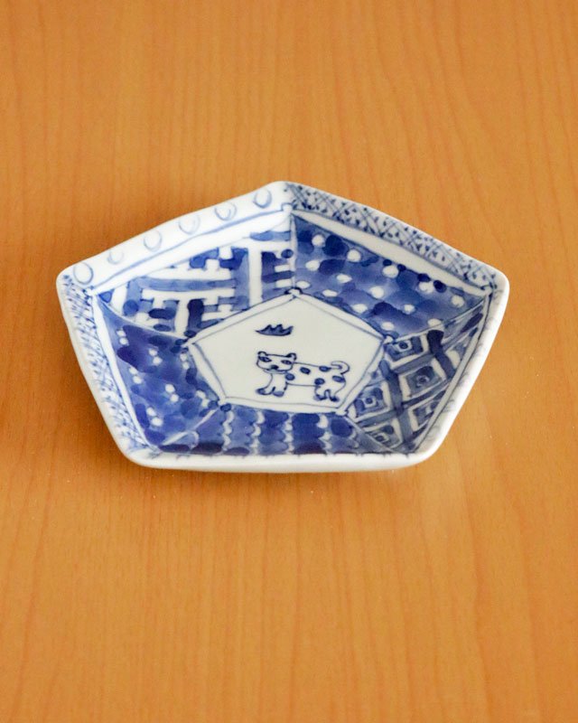 砥部焼の和食器 スギウラ工房の銘々皿【砥部工房 からくさ】