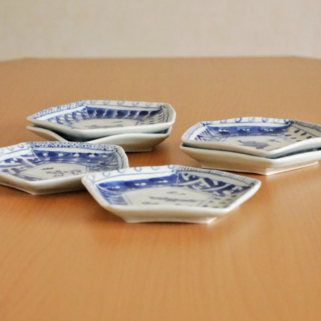 砥部焼の和食器 スギウラ工房の銘々皿【砥部工房 からくさ】