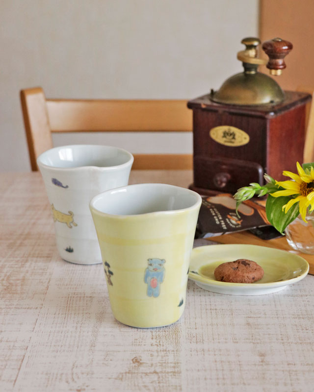 砥部焼の和食器 スギウラ工房のフリーカップ 【砥部工房 からくさ】