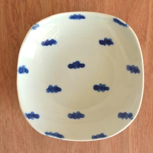 新品未使用　杉浦綾　スギウラ工房　砥部焼　皿　深皿　① 砥部焼の和食器 スギウラ工房の取皿【砥部工房 からくさ】