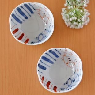 砥部焼の和食器 陶房遊の小鉢 【砥部工房 からくさ】