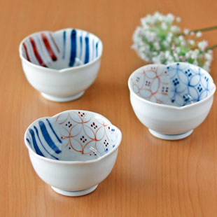 砥部焼の和食器 陶房遊の小鉢 【砥部工房 からくさ】