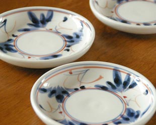 砥部焼・陶房遊　しだ紋の取皿